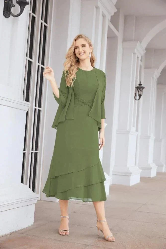 Sunnderly Two-Piece A-line Mother of The Bride Dress Formal Party Gown Dress SY28072 - Image 24