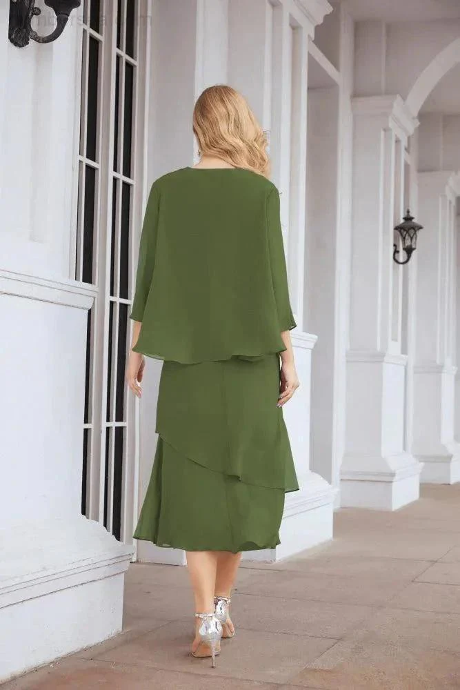 Sunnderly Two-Piece A-line Mother of The Bride Dress Formal Party Gown Dress SY28072 - Image 27