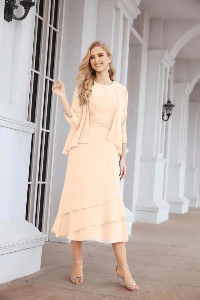 Sunnderly Two-Piece A-line Mother of The Bride Dress Formal Party Gown Dress SY28072 - Image 28