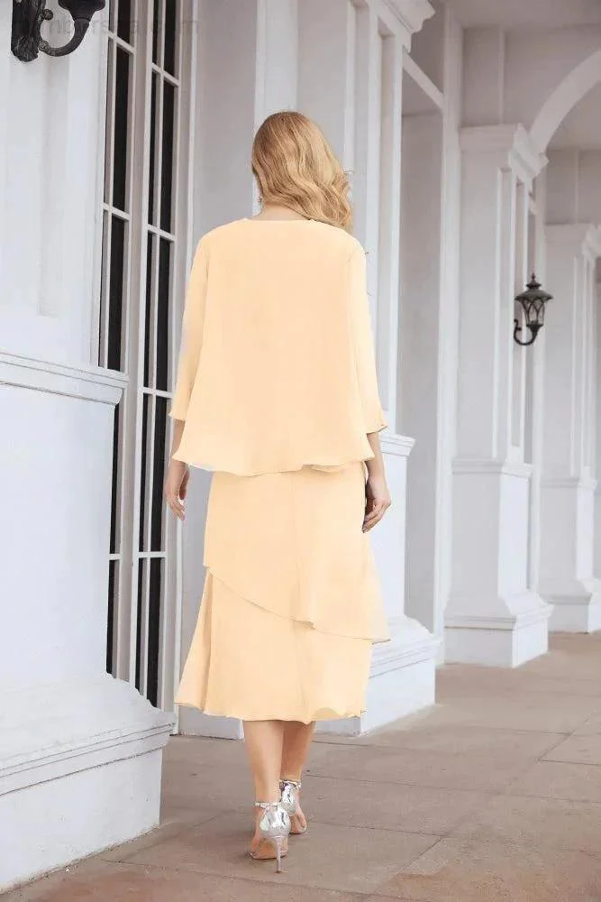 Sunnderly Two-Piece A-line Mother of The Bride Dress Formal Party Gown Dress SY28072 - Image 31