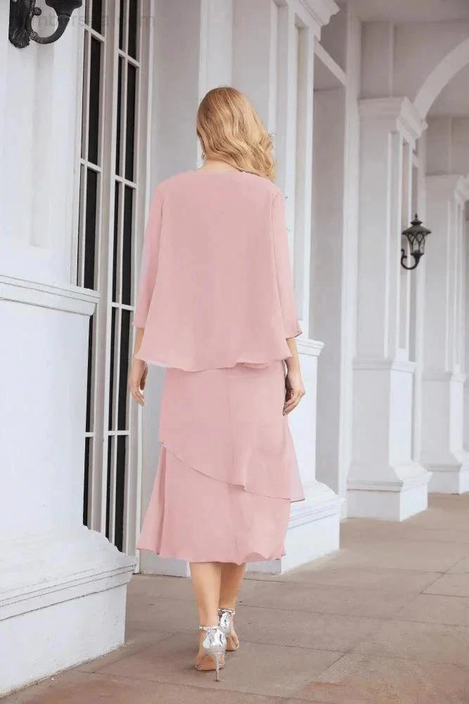 Sunnderly Two-Piece A-line Mother of The Bride Dress Formal Party Gown Dress SY28072 - Image 35