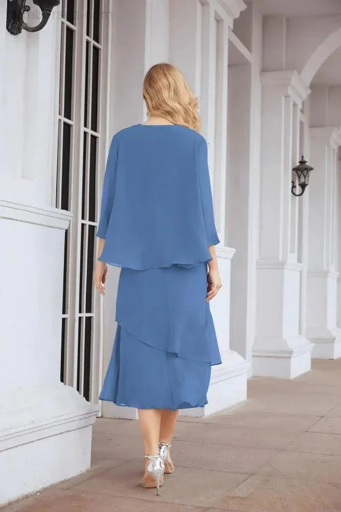 Sunnderly Two-Piece A-line Mother of The Bride Dress Formal Party Gown Dress SY28072 - Image 39