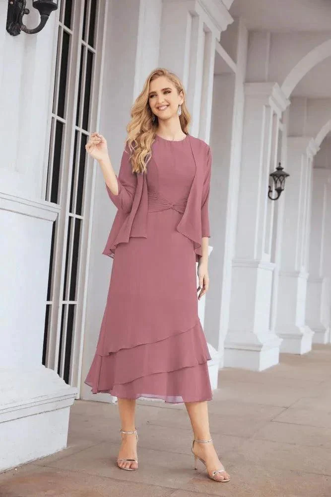 Sunnderly Two-Piece A-line Mother of The Bride Dress Formal Party Gown Dress SY28072 - Image 40