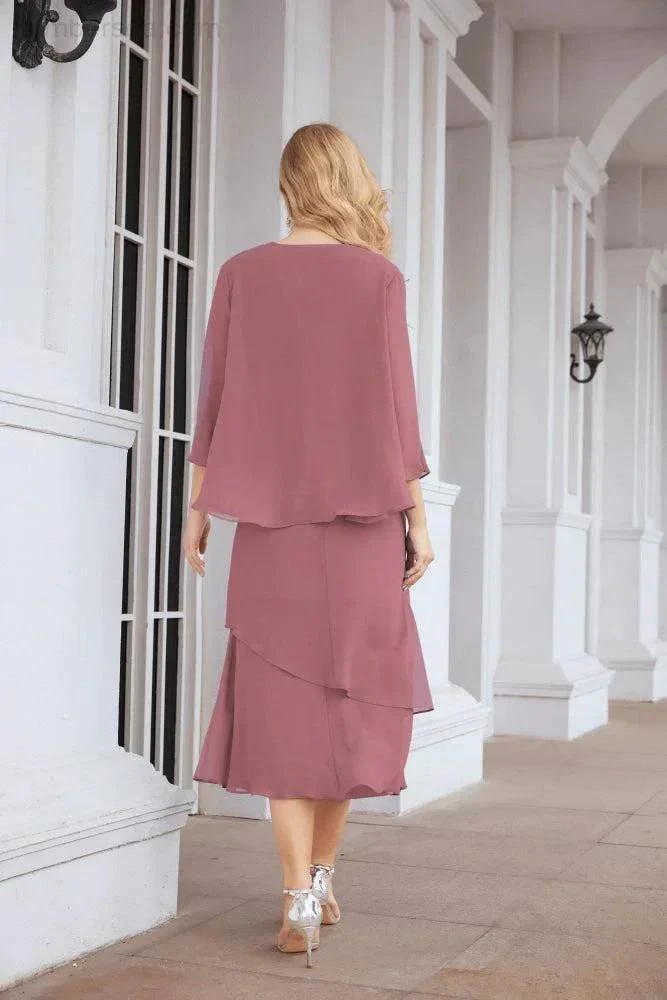 Sunnderly Two-Piece A-line Mother of The Bride Dress Formal Party Gown Dress SY28072 - Image 43