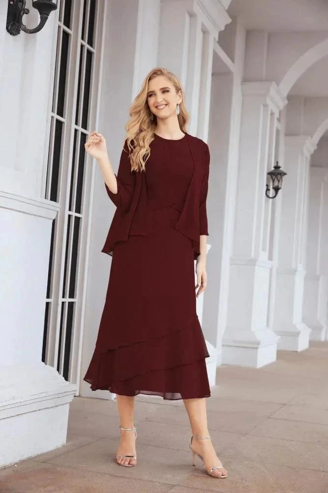 Sunnderly Two-Piece A-line Mother of The Bride Dress Formal Party Gown Dress SY28072 - Image 44