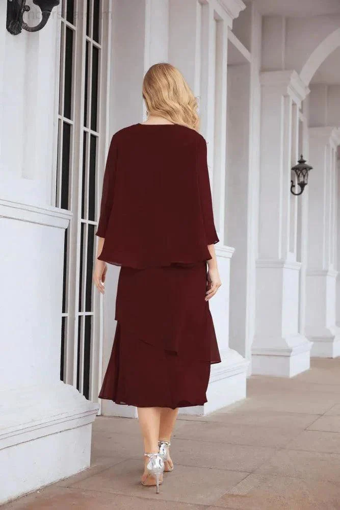 Sunnderly Two-Piece A-line Mother of The Bride Dress Formal Party Gown Dress SY28072 - Image 47