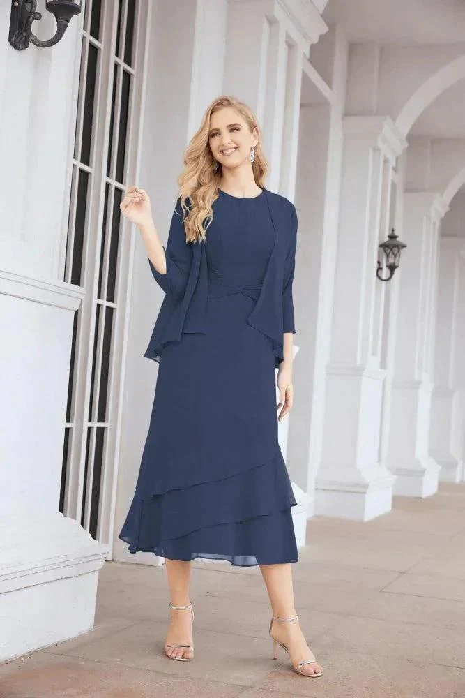 Sunnderly Two-Piece A-line Mother of The Bride Dress Formal Party Gown Dress SY28072 - Image 48