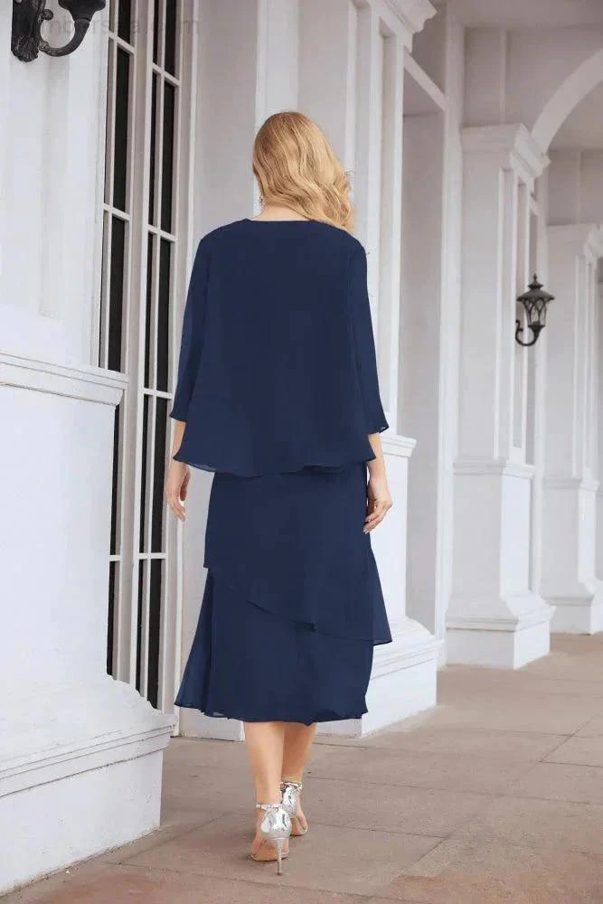 Sunnderly Two-Piece A-line Mother of The Bride Dress Formal Party Gown Dress SY28072 - Image 51