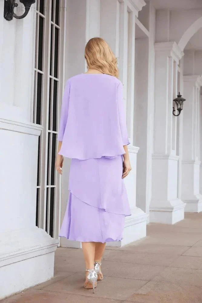 Sunnderly Two-Piece A-line Mother of The Bride Dress Formal Party Gown Dress SY28072 - Image 55