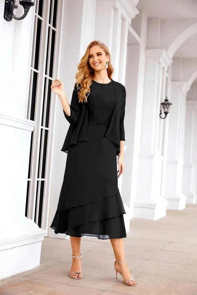 Sunnderly Two-Piece A-line Mother of The Bride Dress Formal Party Gown Dress SY28072 - Image 56