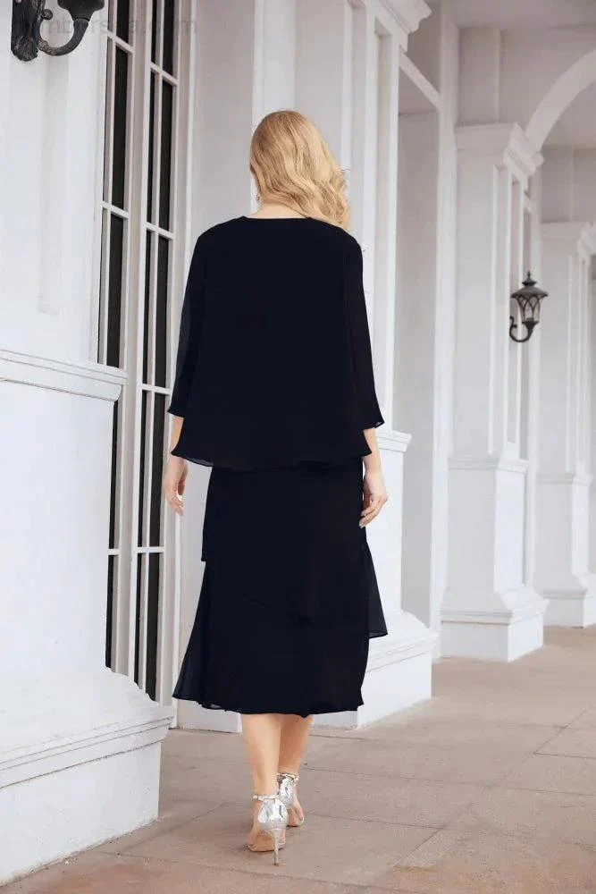 Sunnderly Two-Piece A-line Mother of The Bride Dress Formal Party Gown Dress SY28072 - Image 71