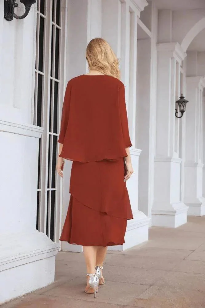 Sunnderly Two-Piece A-line Mother of The Bride Dress Formal Party Gown Dress SY28072 - Image 75