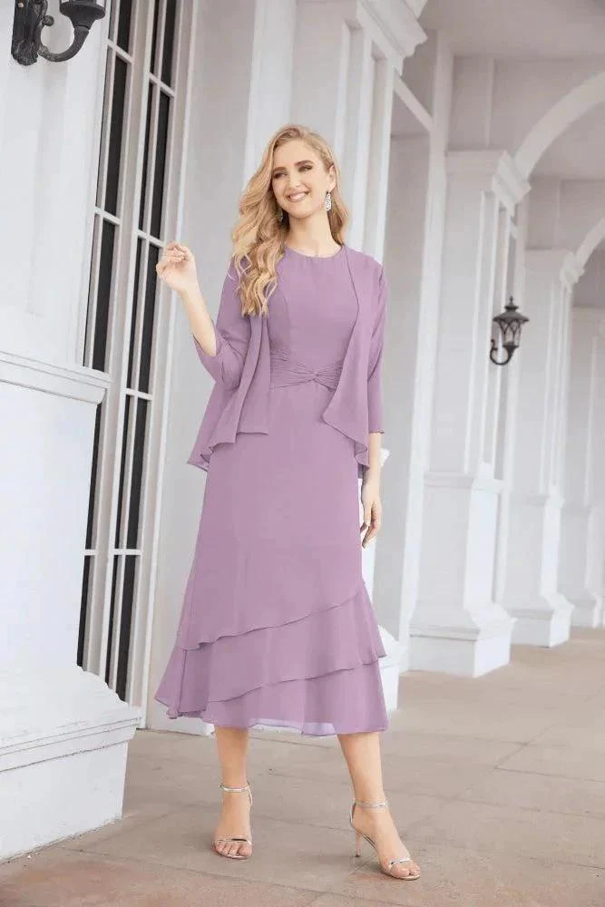 Sunnderly Two-Piece A-line Mother of The Bride Dress Formal Party Gown Dress SY28072 - Image 80