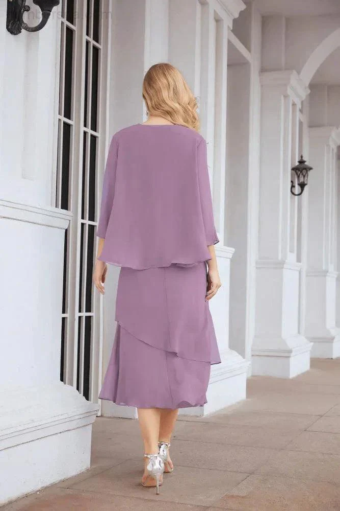 Sunnderly Two-Piece A-line Mother of The Bride Dress Formal Party Gown Dress SY28072 - Image 83