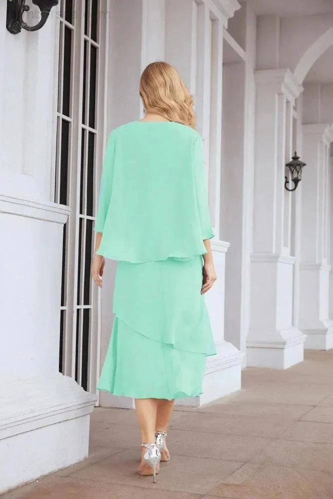 Sunnderly Two-Piece A-line Mother of The Bride Dress Formal Party Gown Dress SY28072 - Image 87