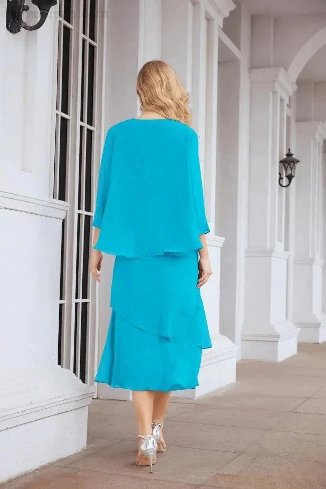 Sunnderly Two-Piece A-line Mother of The Bride Dress Formal Party Gown Dress SY28072 - Image 91