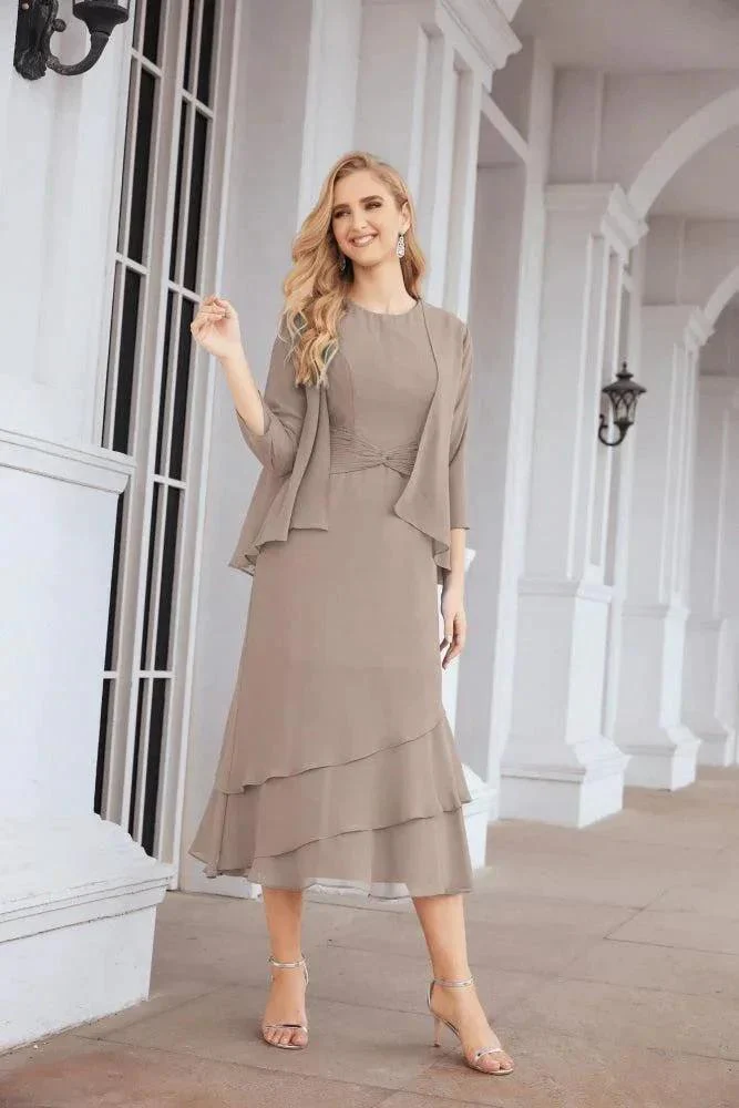 Sunnderly Two-Piece A-line Mother of The Bride Dress Formal Party Gown Dress SY28072 - Image 92