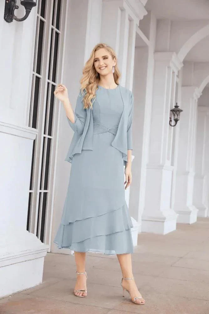 Sunnderly Two-Piece A-line Mother of The Bride Dress Formal Party Gown Dress SY28072 - Image 96