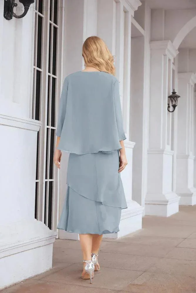 Sunnderly Two-Piece A-line Mother of The Bride Dress Formal Party Gown Dress SY28072 - Image 99