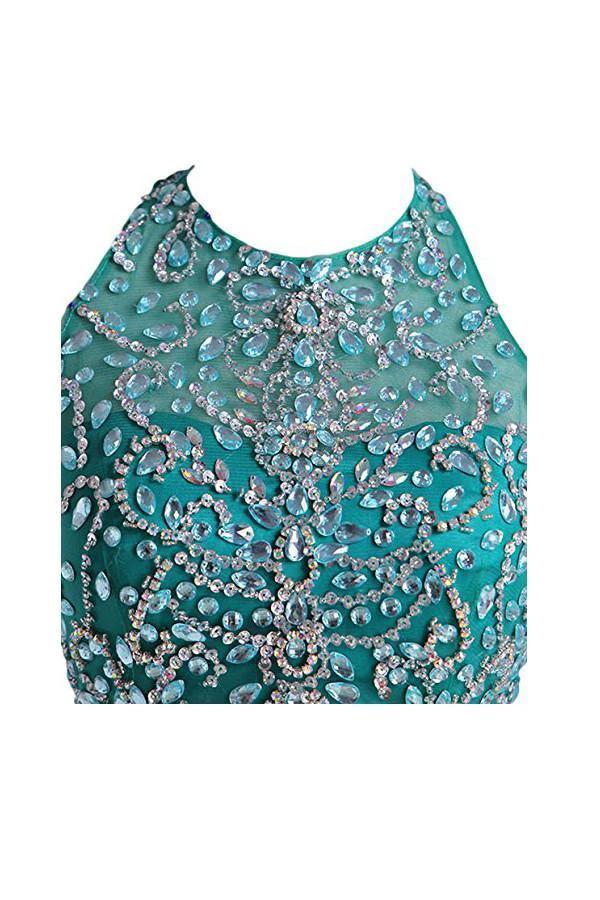 Two Pieces Tulle Short with Beaded Homecoming Dresses  PG046 - Image 4