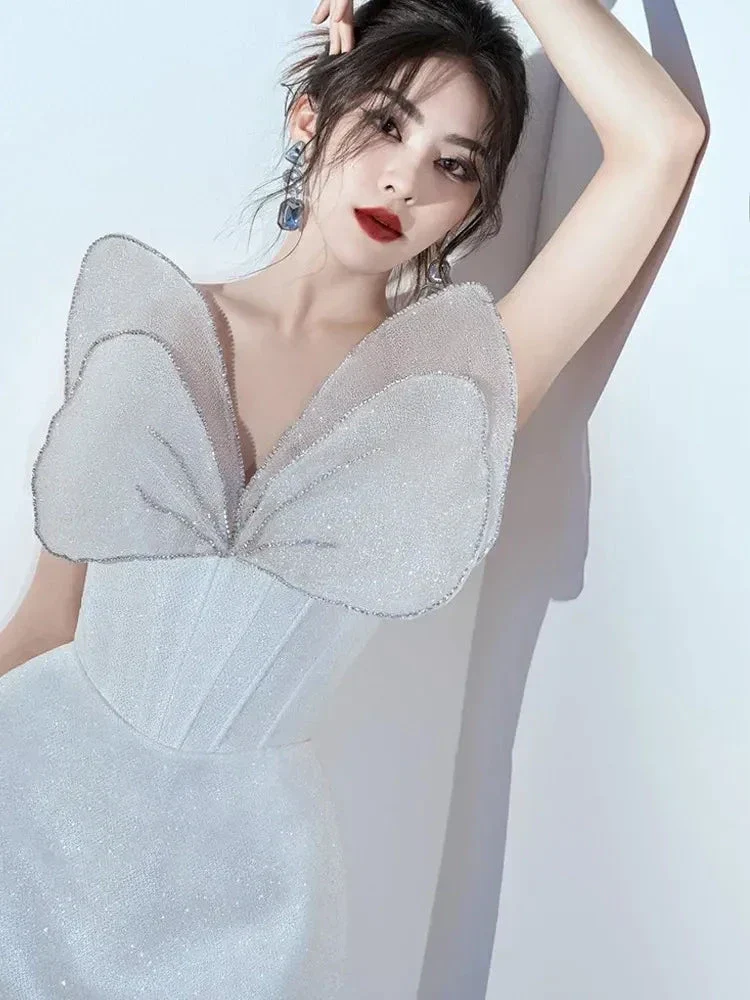Unique Homecoming Dress Princess Strapless Short Prom Dress Y2900 - Image 4