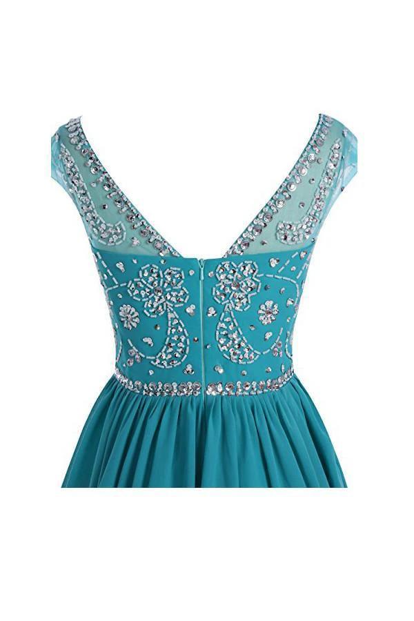 V-back Chiffon Short Prom Homecoming Dresses PG052 - Image 3