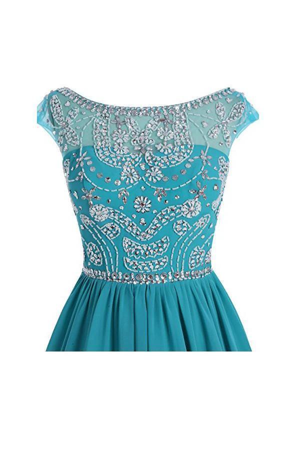 V-back Chiffon Short Prom Homecoming Dresses PG052 - Image 5