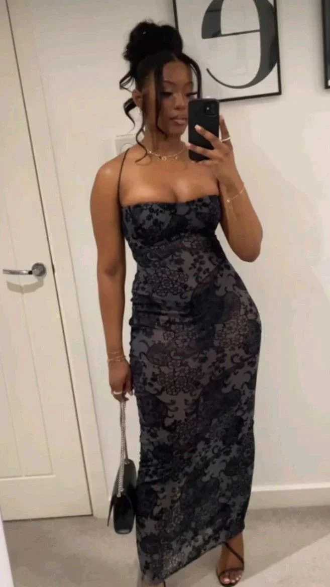Vintage Sheath Evening Dress For Black Girls Y4237 - Image 2