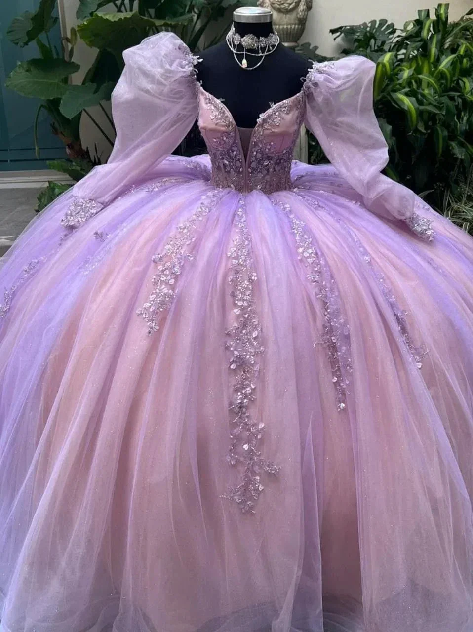 Vintage Tulle Ball Gown,Sweet 16 Dress,Princess Dress Y2353 - Image 2