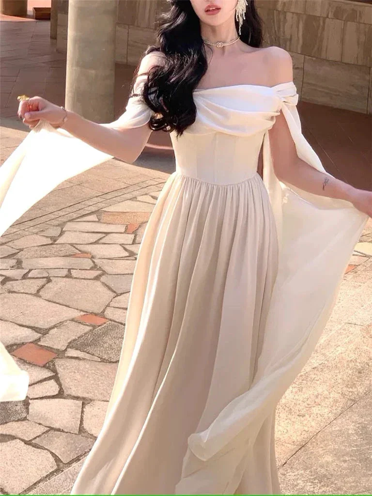 White Evening Dress Women Elegant New Fashion Evening Party Ladies Dress Y4457 - Image 2