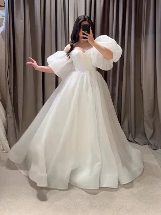 White Evening Gown Elegant Dress Wedding Dresses Y5573 - Image 2