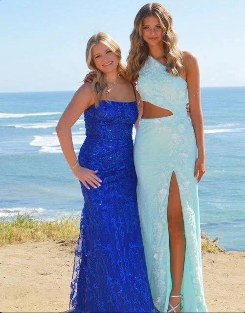 Gracelyn |Sheath One Shoulder Sequins Prom Dress with 3D Appliques - Image 10