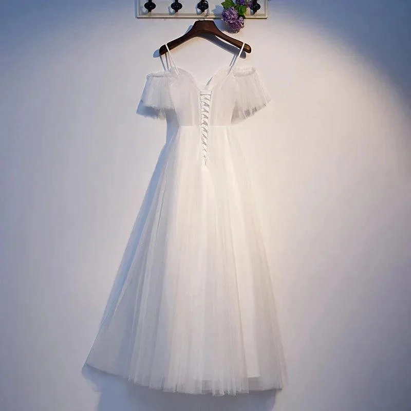 White tulle short homecoming dress s97 - Image 2