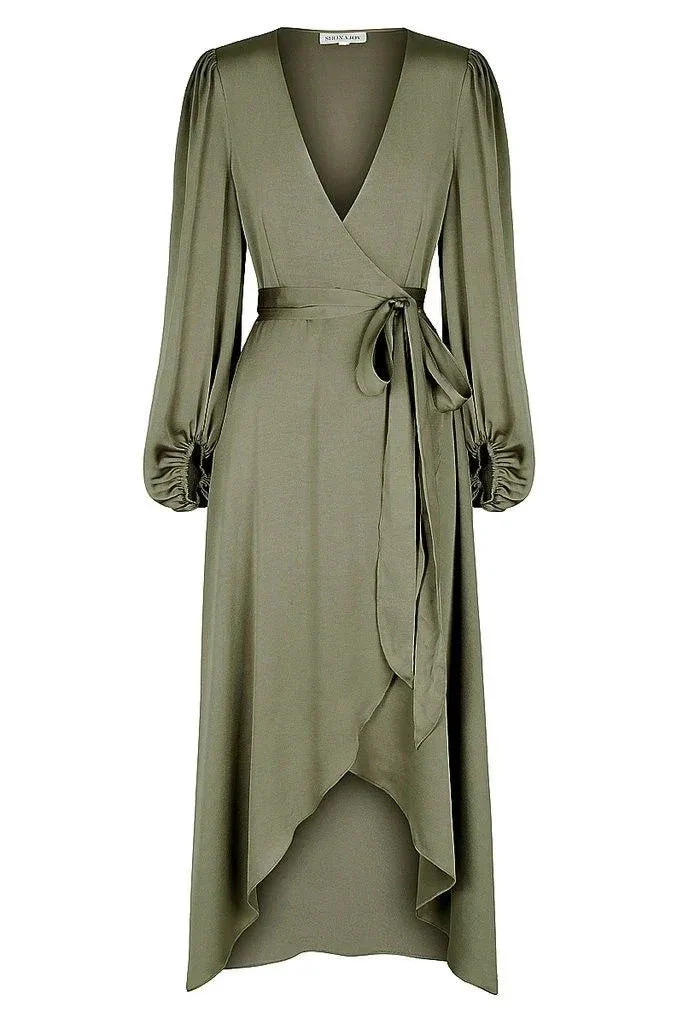 Women Asymmetric Hem Dress Elegant Maxi Dress Romantic Date Dress Wedding Guest Gown Prom Dress Evening Dress Y4755 - Image 2