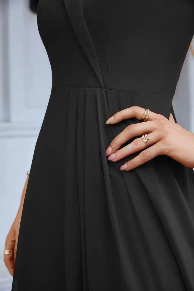 Women's thin strap off the shoulder bridesmaid mopping the floor evening dress 28093 - Image 103