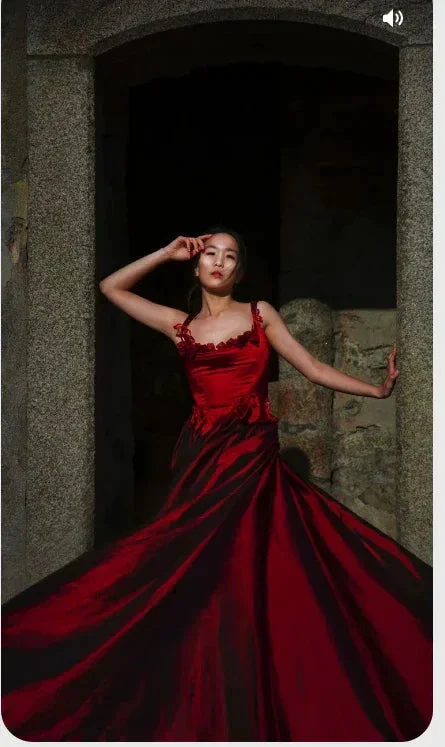 Wonderful Red Long Prom Dress Sleeveless Evening Dress Y308 - Image 2